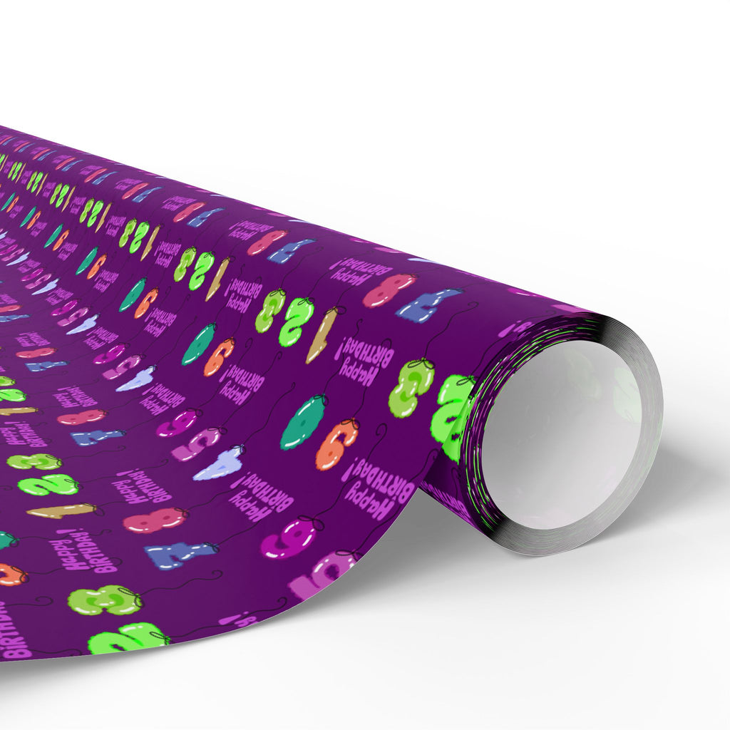 Birthday Wrapping Paper Design 004- Holiday Gift Wrapping Paper Roll