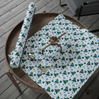 Christmas Ho Ho Ho Trees Wrapping Paper | Holiday Gift Wrapping Paper Roll