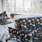 Halloween Spooky Skulls Wrapping Paper | Holiday Gift Wrapping Paper Roll