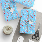Valentine's Day Angel Hearts Wrapping Paper | Holiday Gift Wrapping Paper Roll