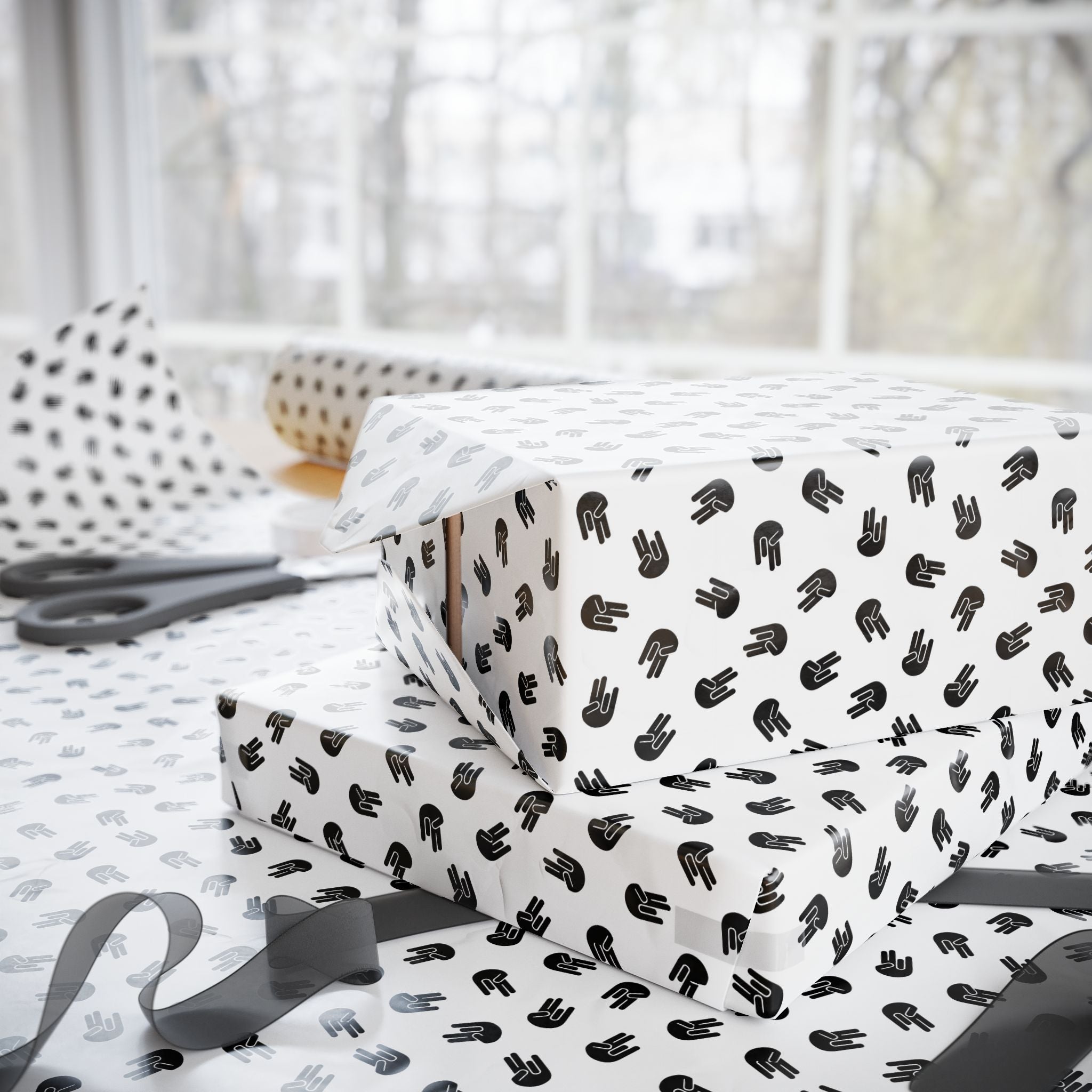 NSFW "The Shocker" on White Wrapping Paper - Holiday Gift Wrapping Paper Roll
