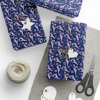 Day of the Dead Pinching Skulls Wrapping Paper | Holiday Gift Wrapping Paper Roll