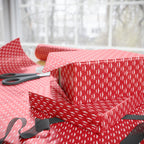 NSFW Free Mustache Rides on Red Wrapping Paper - Holiday Gift Wrapping Paper Roll