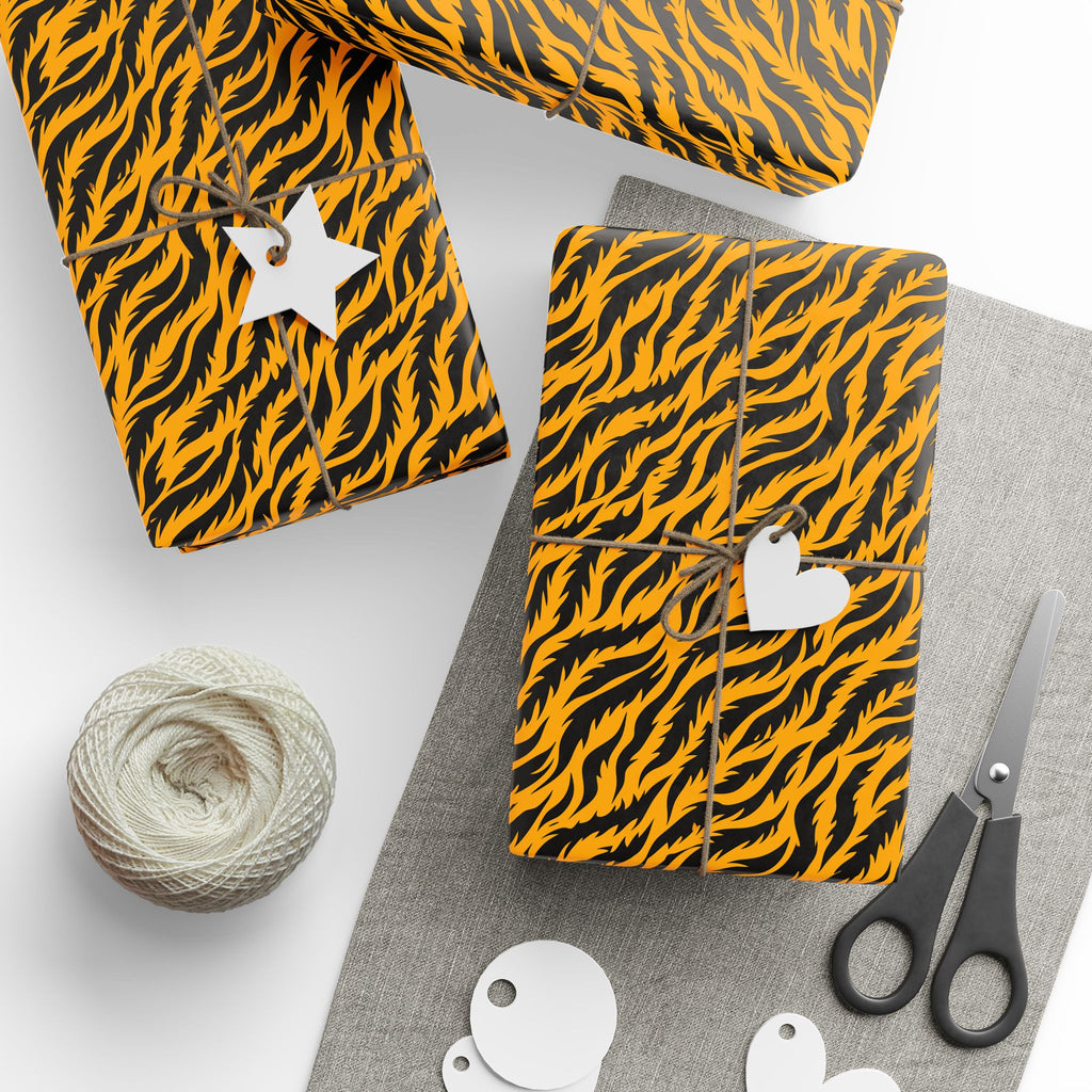 Animal Print Design 027 Tiger Skin Wrapping Paper - Holiday Gift Wrapping Paper Roll