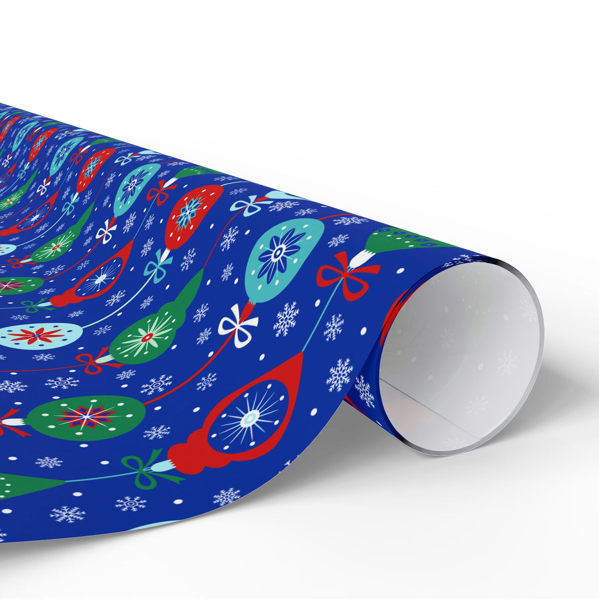 Christmas Assorted Ornaments Wrapping Paper | Holiday Gift Wrapping Paper