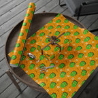 Halloween Frankenstein Stitches Wrapping Paper | Holiday Gift Wrapping Paper Roll