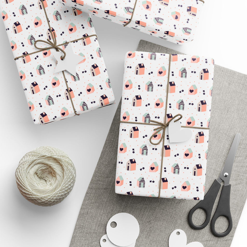House Warming Wrapping Paper Design 005 - Holiday Gift Wrapping Paper Roll