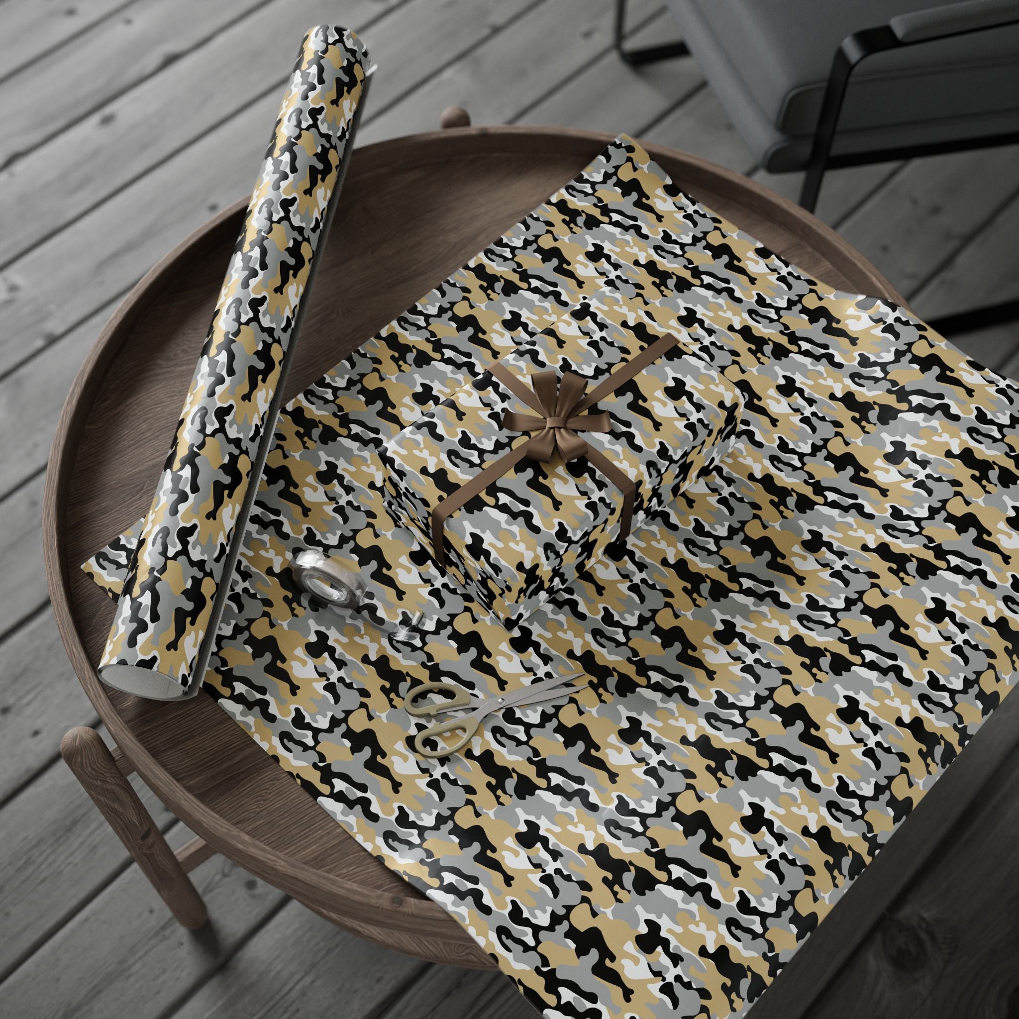 Army Golden Knights Inspired Camoflauge Wrapping Paper - Holiday Gift Wrapping Paper Roll
