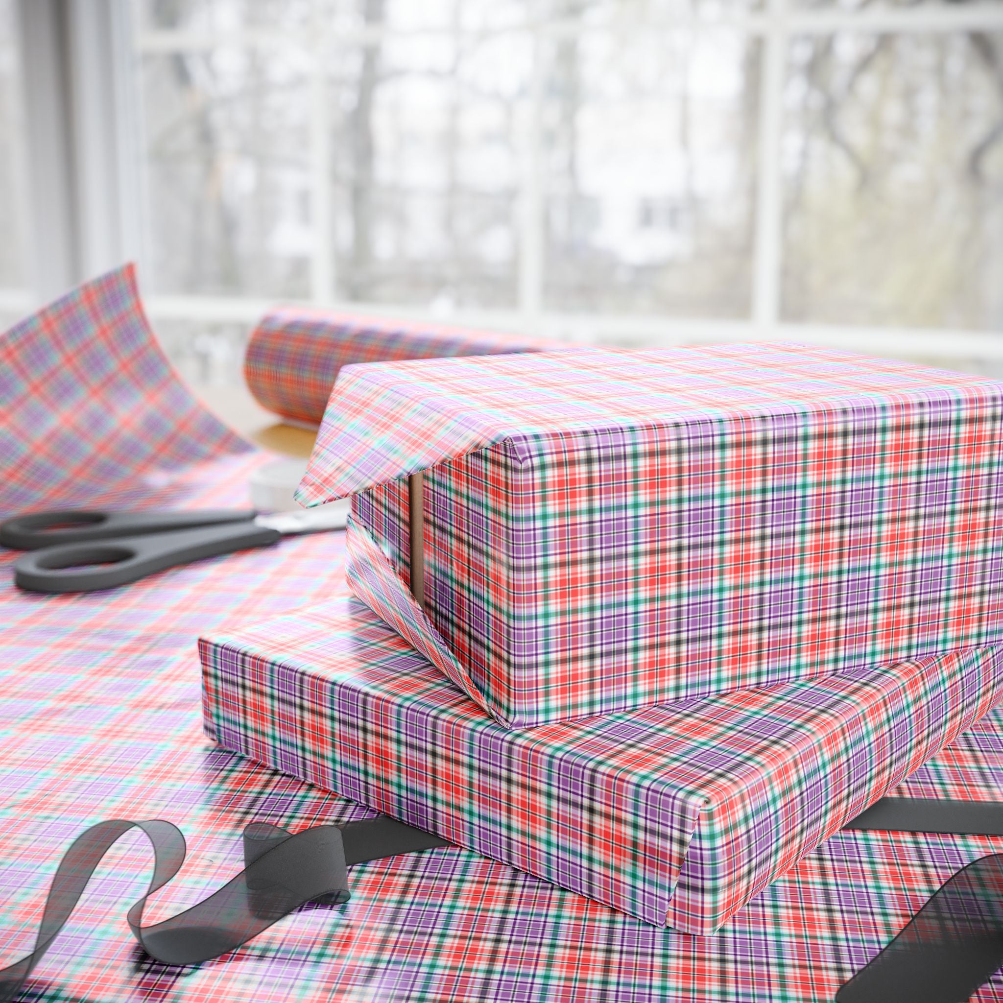 Tartan Plaid 005 Wrapping Paper - Holiday Gift Wrapping Paper Roll