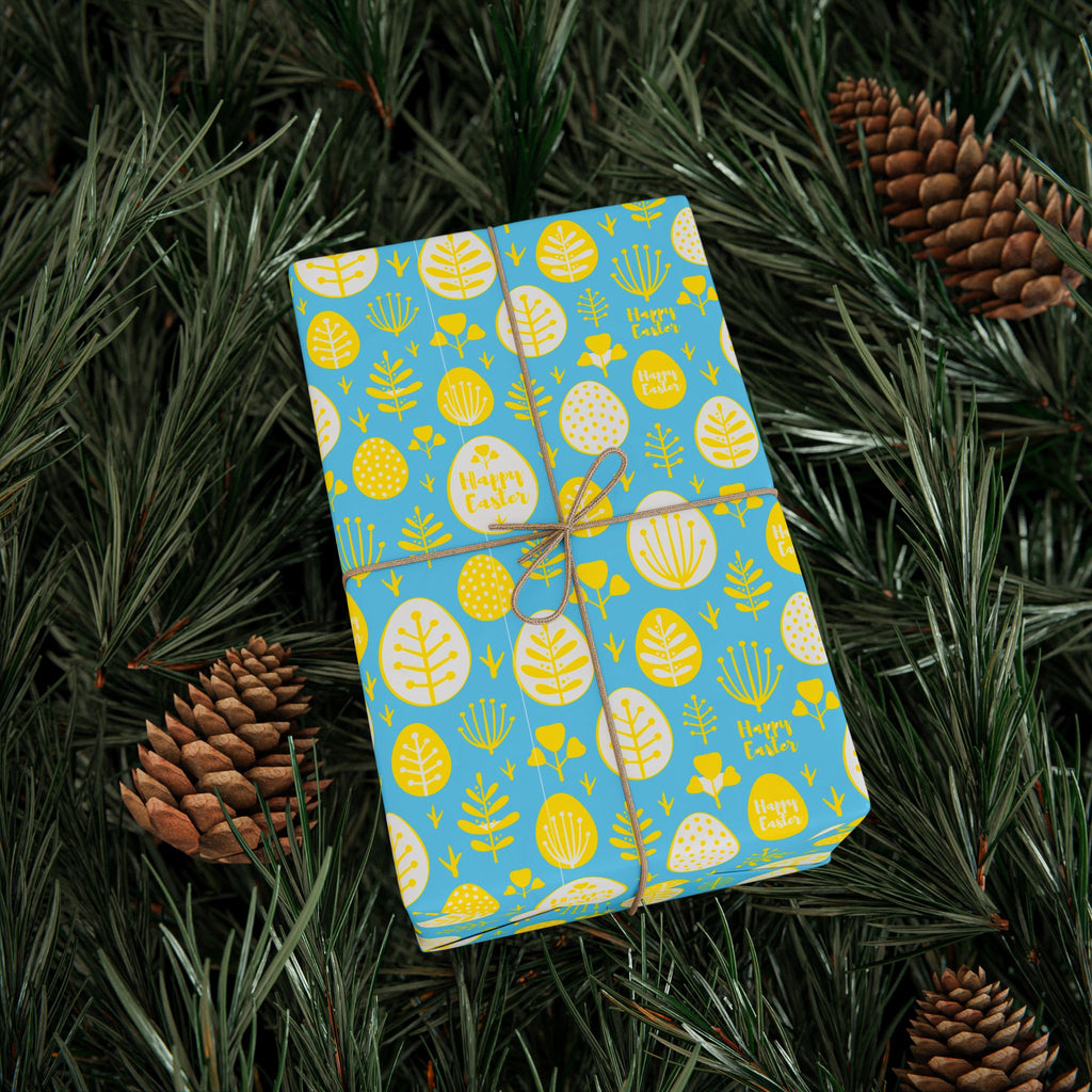 Easter Sunny Leaves Wrapping Paper | Holiday Gift Wrapping Paper Roll