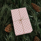 Valentine's Day Checkerboard Hearts Wrapping Paper | Holiday Gift Wrapping Paper Roll