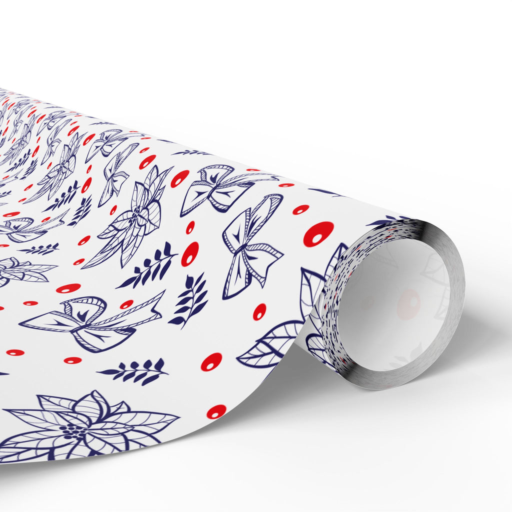 Christmas Bows and Berries Wrapping Paper | Holiday Gift Wrapping Paper
