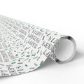 Father's Day Doodles Wrapping Paper - Holiday Gift Wrapping Paper Roll