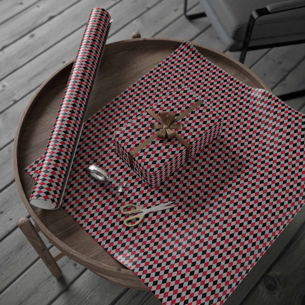 Argyle Design 021 Wrapping Paper - Holiday Gift Wrapping Paper Roll
