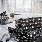 NSFW "F#ck It" Meme on Black Wrapping Paper - Holiday Gift Wrapping Paper Roll