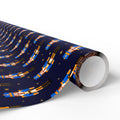 Christmas Blue Nutcrackers Wrapping Paper | Holiday Gift Wrapping Paper Roll
