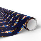 Christmas Blue Nutcrackers Wrapping Paper | Holiday Gift Wrapping Paper Roll