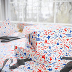 4th of July Doodles Wrapping Paper | Holiday Gift Wrapping Paper Roll