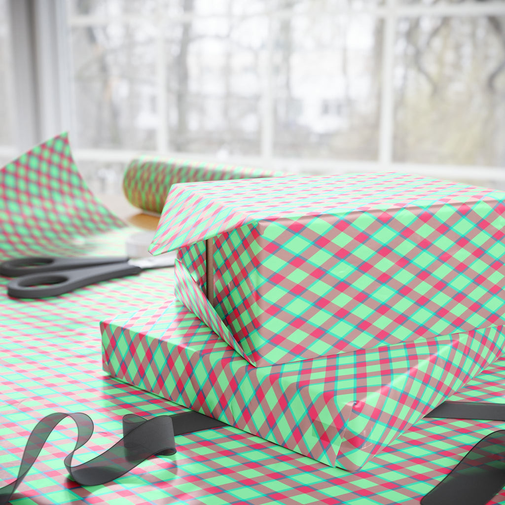 Argyle Design 032 Wrapping Paper - Holiday Gift Wrapping Paper Roll