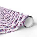 Day of the Dead Purple Sugar Skulls Wrapping Paper | Holiday Gift Wrapping Paper Roll