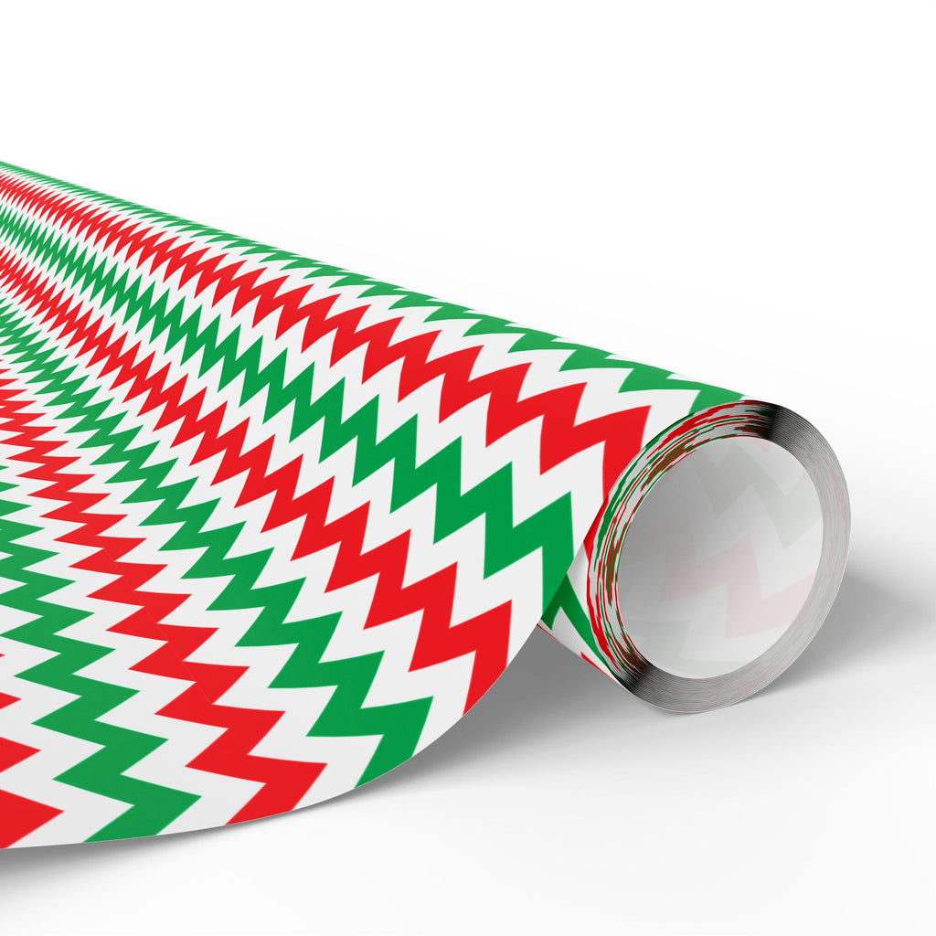 Christmas Chevron Wrapping Paper | Holiday Gift Wrapping Paper Roll