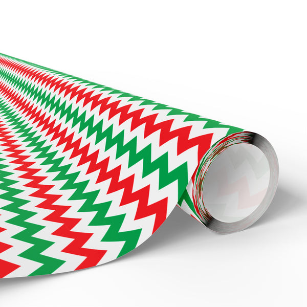 Christmas Chevron Wrapping Paper | Holiday Gift Wrapping Paper Roll
