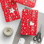 Halloween Dancing Skeletons Wrapping Paper | Holiday Gift Wrapping Paper Roll