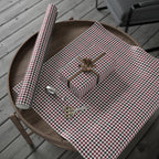 Houndstooth Wrapping Paper Design Maroon 017 - Holiday Gift Wrapping Paper Roll