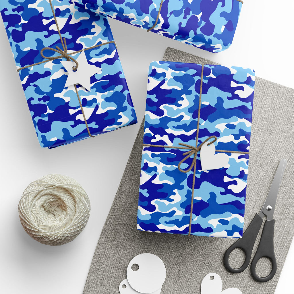 Cloud Camo Wrapping Paper - Holiday Gift Wrapping Paper Roll