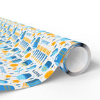 Hanukkah Party Supplies Wrapping Paper | Holiday Gift Wrapping Paper Roll