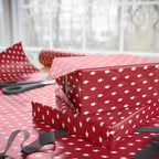 NSFW Friendly Hello Middle Finger on Red Wrapping Paper - Holiday Gift Wrapping Paper Roll