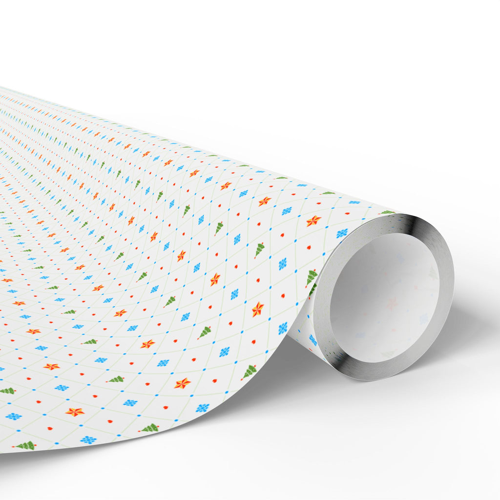 Christmas Tree Toppers Wrapping Paper | Holiday Gift Wrapping Paper Roll