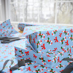 Christmas Candy Cane Ribbons Wrapping Paper | Holiday Gift Wrapping Paper Roll