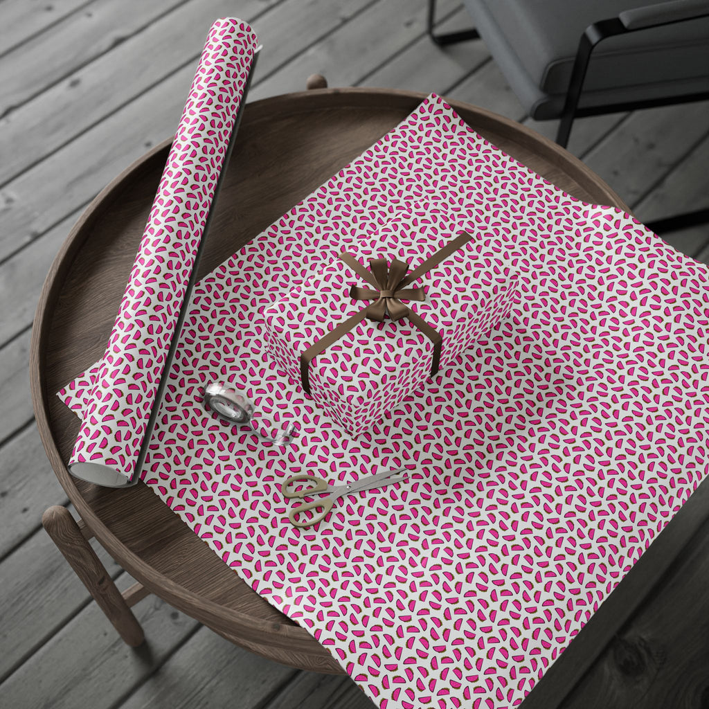 NSFW Pink Taco Wrapping Paper - Holiday Gift Wrapping Paper Roll
