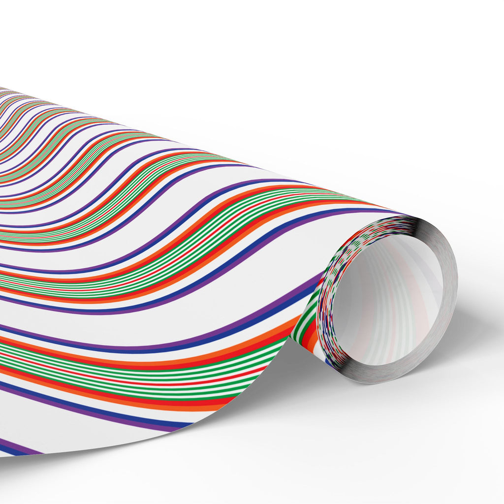 Stripe Design 006 Wrapping Paper - Holiday Gift Wrapping Paper Roll