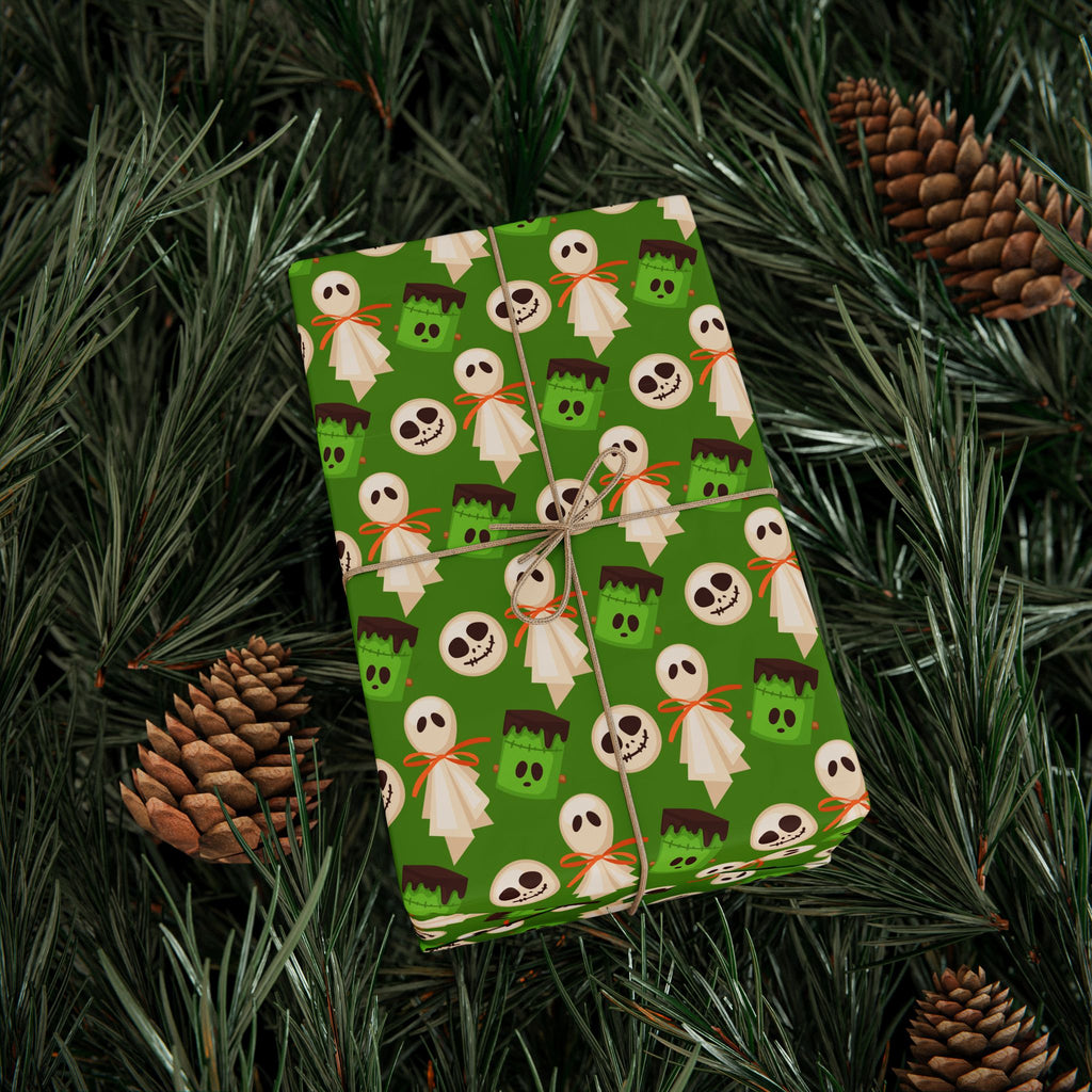 Halloween Night Cake Wrapping Paper | Holiday Gift Wrapping Paper