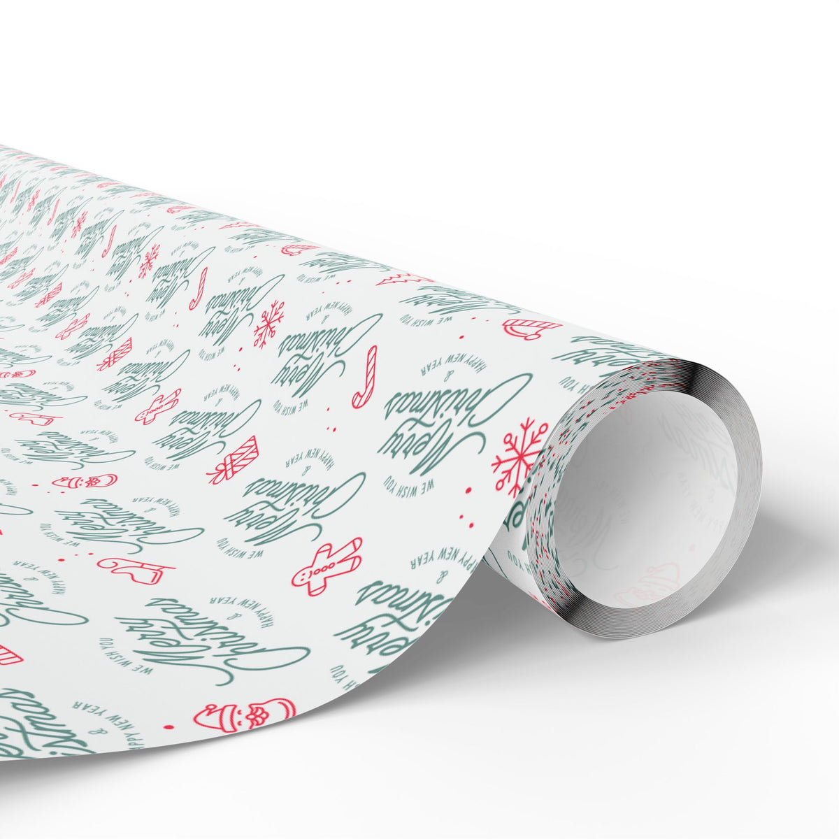 Christmas Merry New Year Wrapping Paper | Holiday Gift Wrapping Paper Roll
