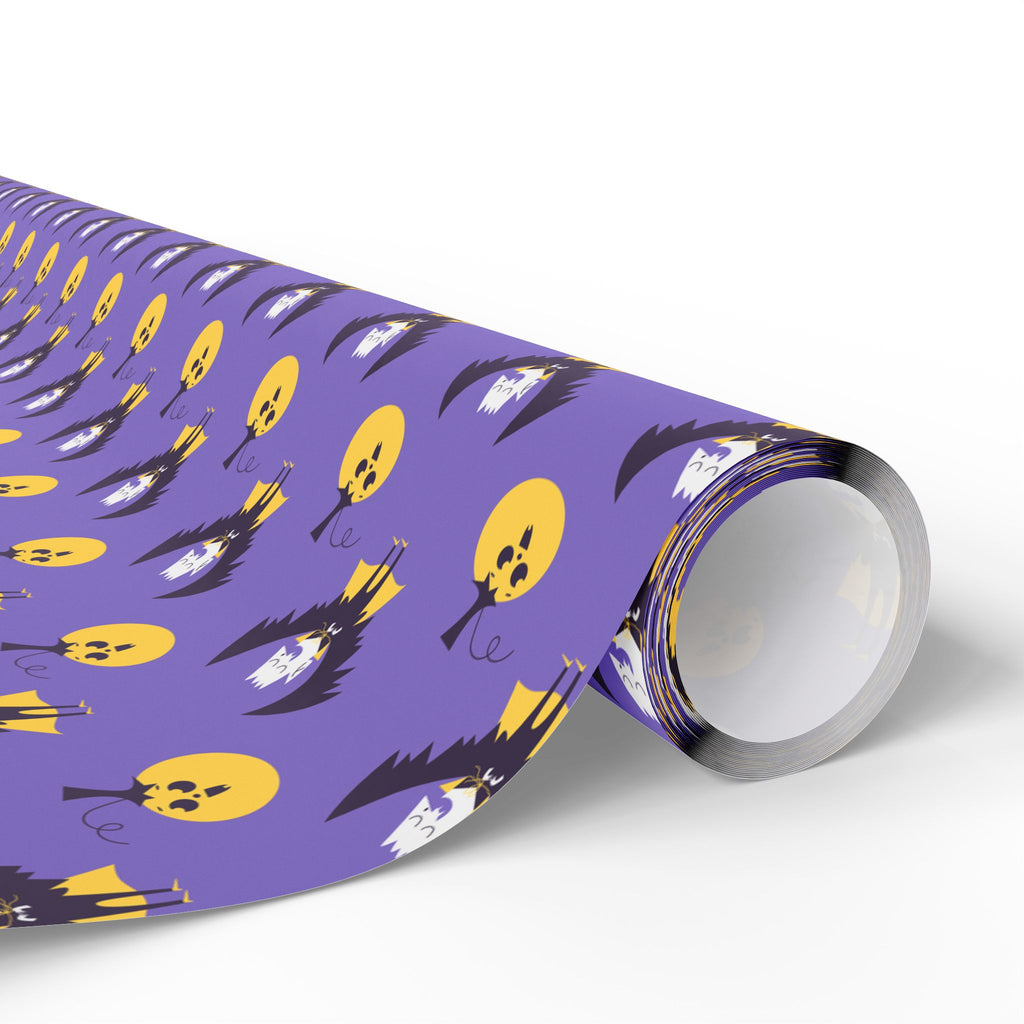 Halloween Vampire Wings Wrapping Paper | Holiday Gift Wrapping Paper Roll