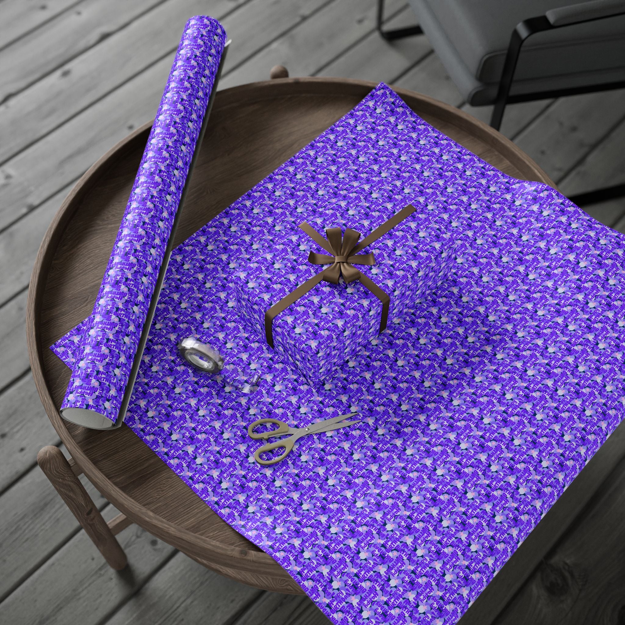 Birthday Wrapping Paper Design 001 - Holiday Gift Wrapping Paper Roll