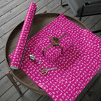 NSFW Stick Figure X Rated Fun on Hot Pink Wrapping Paper - Holiday Gift Wrapping Paper Roll