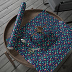 Christmas Blue Holiday Wrapping Paper | Holiday Gift Wrapping Paper