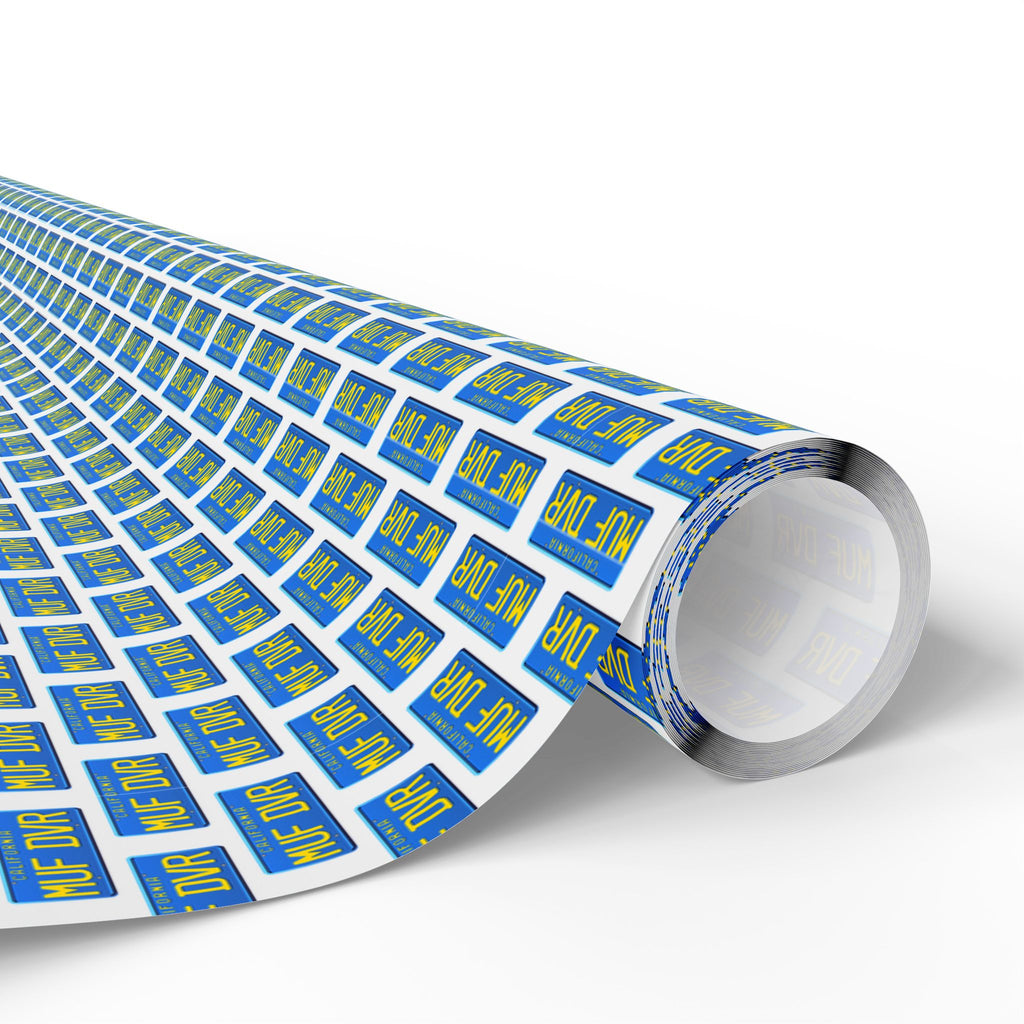 NSFW Cheech & Chong's MUFDVR License Plate Wrapping Paper - Holiday Gift Wrapping Paper Roll