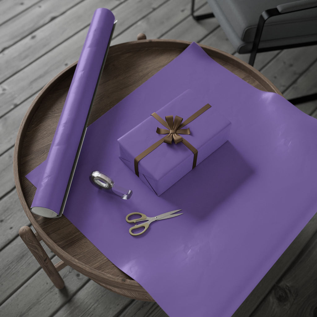 Solid Light Purple Wrapping Paper - Holiday Gift Wrapping Paper Roll