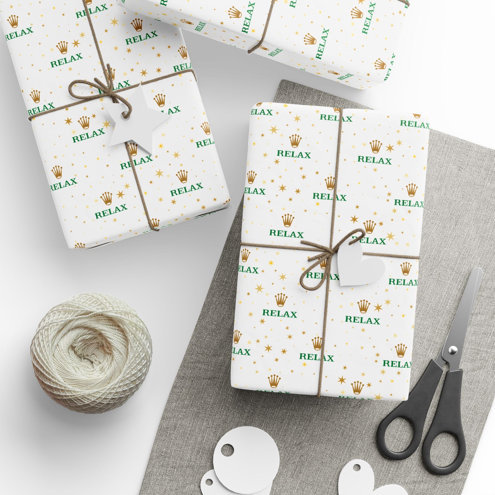 NSFW "Relax" A Crown for Every Achievement Wrapping Paper - Holiday Gift Wrapping Paper Roll