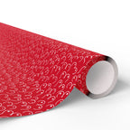 NSFW Snuggle Pups on Red Wrapping Paper - Holiday Gift Wrapping Paper Roll