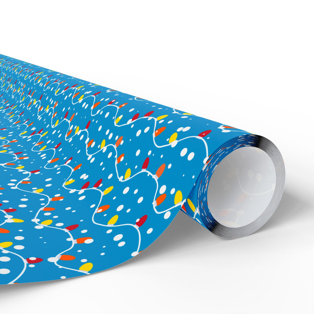 Christmas Outdoor Lights Wrapping Paper | Holiday Gift Wrapping Paper Roll