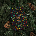 Gay Pride Rainbow Lite Brite Wrapping Paper Design | Holiday Gift Wrapping Paper Roll
