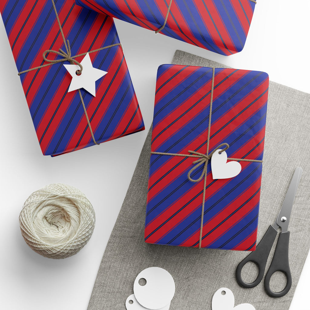 Stripe Design 005 Wrapping Paper - Holiday Gift Wrapping Paper Roll