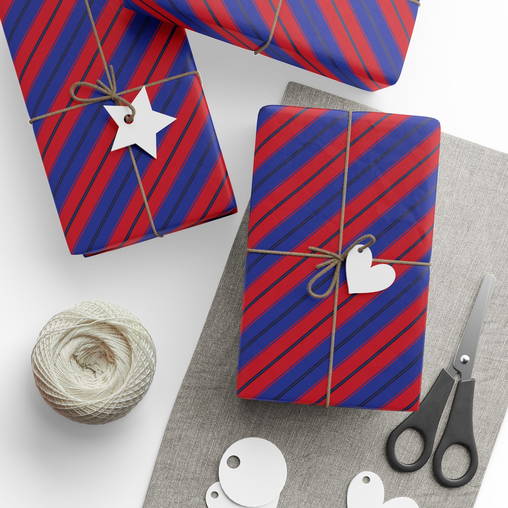 Stripe Design 005 Wrapping Paper - Holiday Gift Wrapping Paper Roll