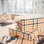 Houndstooth Wrapping Paper Design Mango 016 - Holiday Gift Wrapping Paper Roll